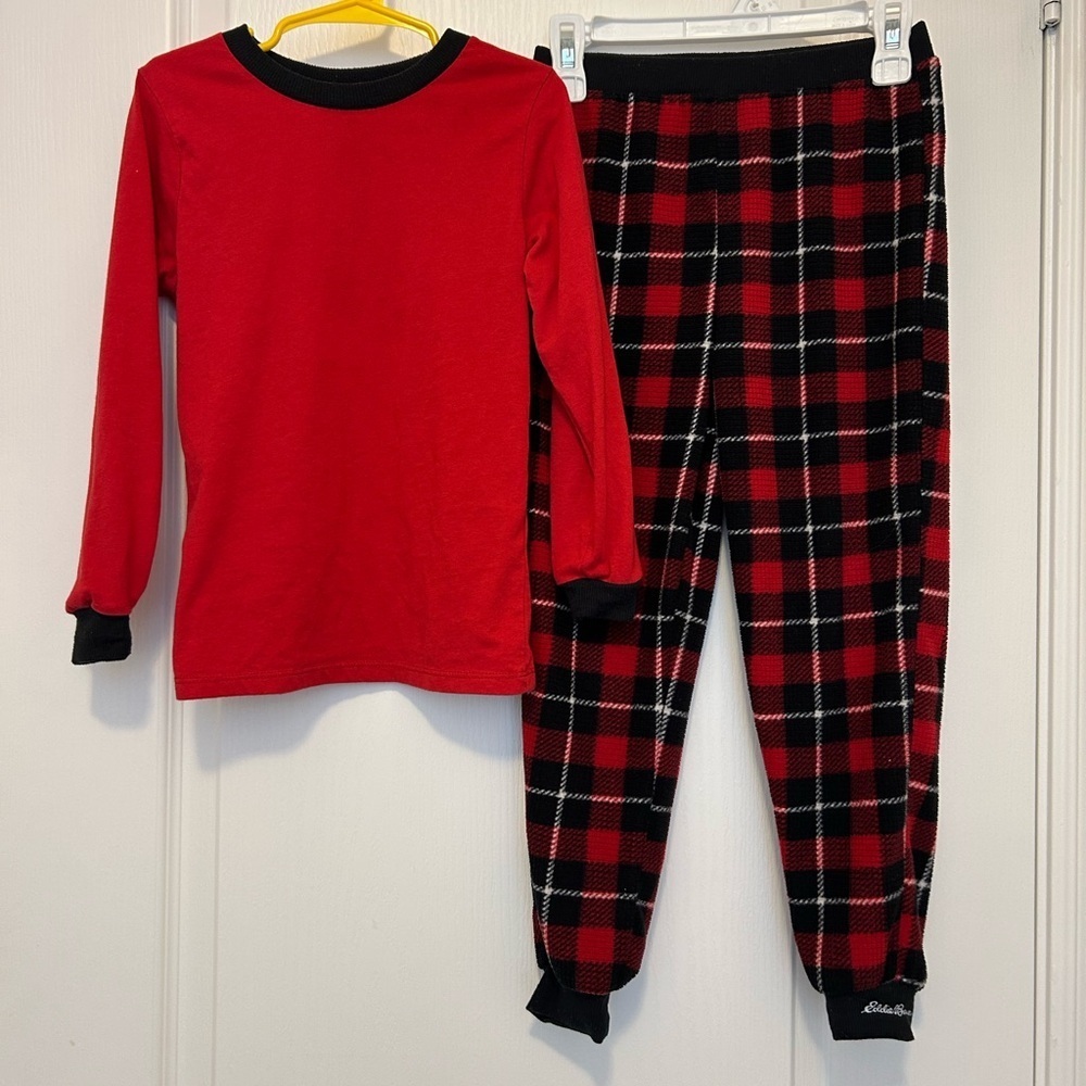 Eddie Bauer Red and Black Kids Pajama Set